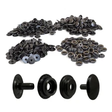 Springfield Leather Company Line 24 Black Plated Snaps 10 & 100 Packs