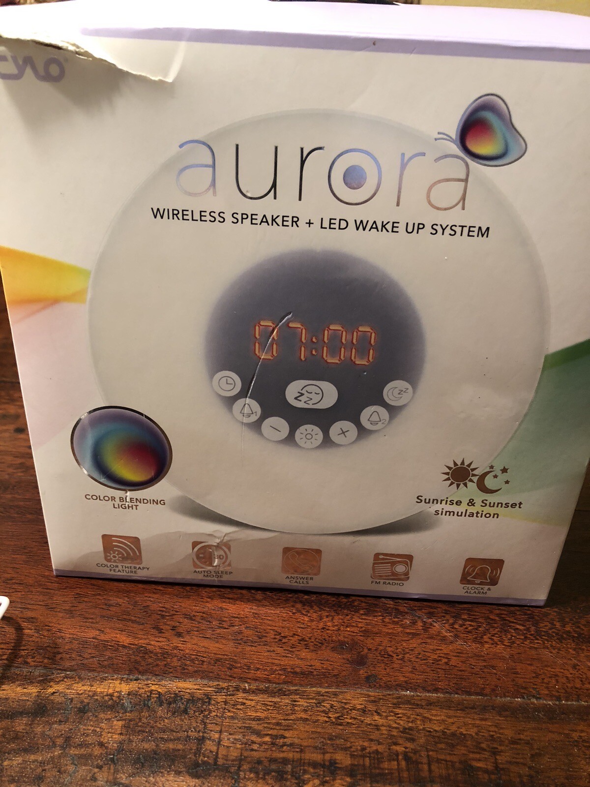 CYLO Wireless Bluetooth Speaker Audio Desk Lamp LED Music Light Wake-Up System-image