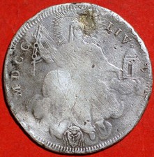 1754 Papal States 1 Scudo Benedict XIV Holy Mother Church Vatican KM# 1180