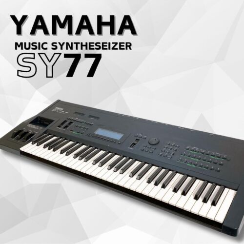 Yamaha SY77 Synthesizer Keyboard 61-Keys Black - Picture 1 of 12