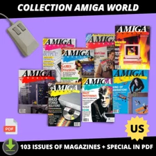 Collection Amiga World 103 issues of magazines in PDF US + Special issues
