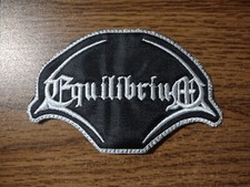 EQUILIBRIUM,SEW ON WHITE WITH WHITE BORDER EMBROIDERED PATCH