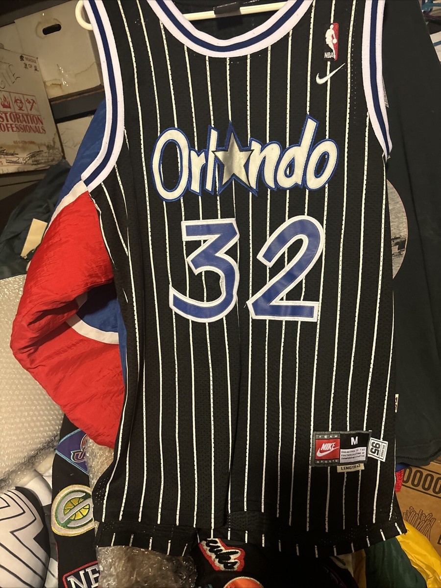 Nike Orlando Magic O'Neal 32 XLジャージ Orlando Magic O'Neal #32 Nike Jersey Sz L Blue Striped NBA