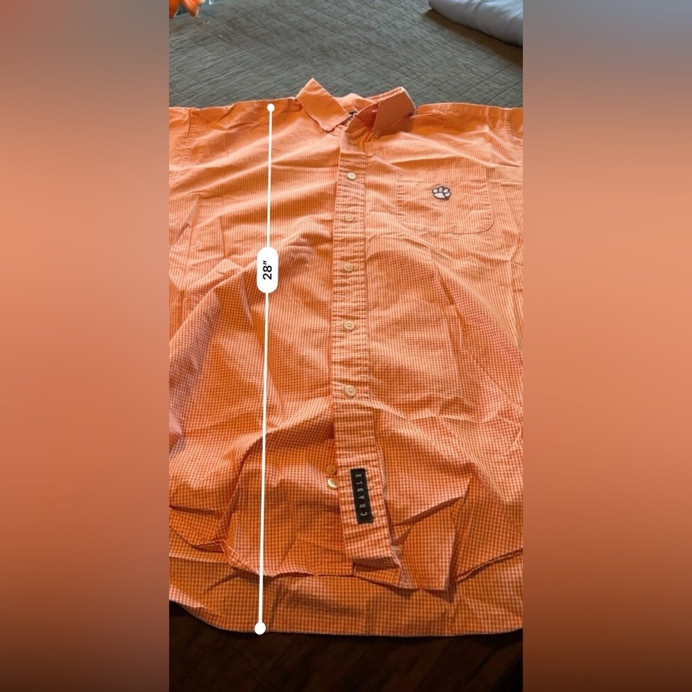 Clemson Button Down Shirt Size Medium - image 5