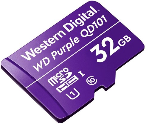 WD - WD Purple SC QD101 MicroSDHC Class 10 U1 Memory Card, 32GB - Picture 2 of 2