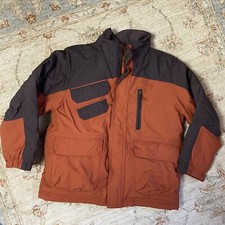 L.L.Bean Kids 6X-7 Large Orange/Brown Thinsulate  Waterproof Ski Jacket Pants
