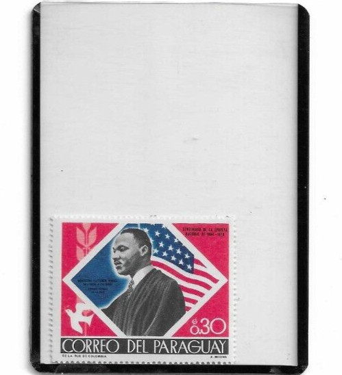 1968 Martin Luther King Stamp - Correo Del Paraguay - 30.