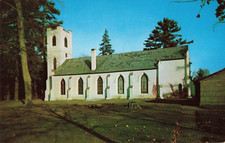 Postcard St. James Episcopal Church President Franklin Roosevelt Hyde Park NY