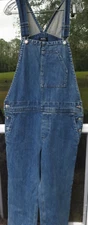 A.P.C. Denim Blue Jean Carpenter Overalls Mens Pure Cotton Bib France Size Large