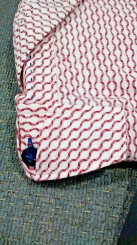 NWT BOGOSSE men's Size 5(XL) Short sleeve button down shirt Abstract Striped - Picture 9 of 12