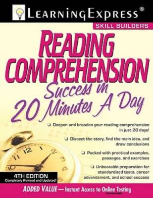 Reading Comprehension Success in 20 Minutes a Day - Paperback - GOOD