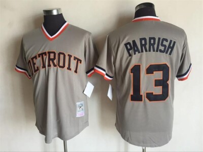 New Vintage Men's Lance Parrish Jersey - Gray