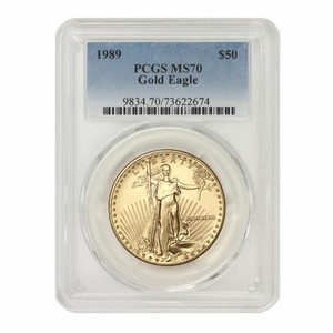 Details About 1989 50 1 Oz Gold American Eagle Pcgs Ms70 Hard To Find 1 Of 1 On Ebay