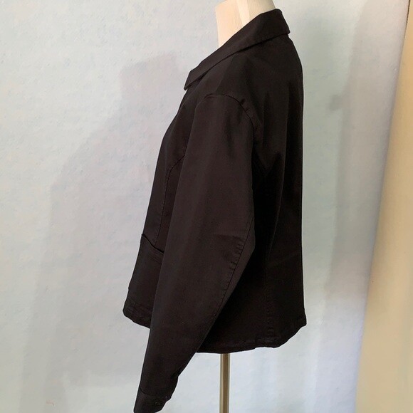 Solid Black Blazer Jacket - Chamonix - image 6