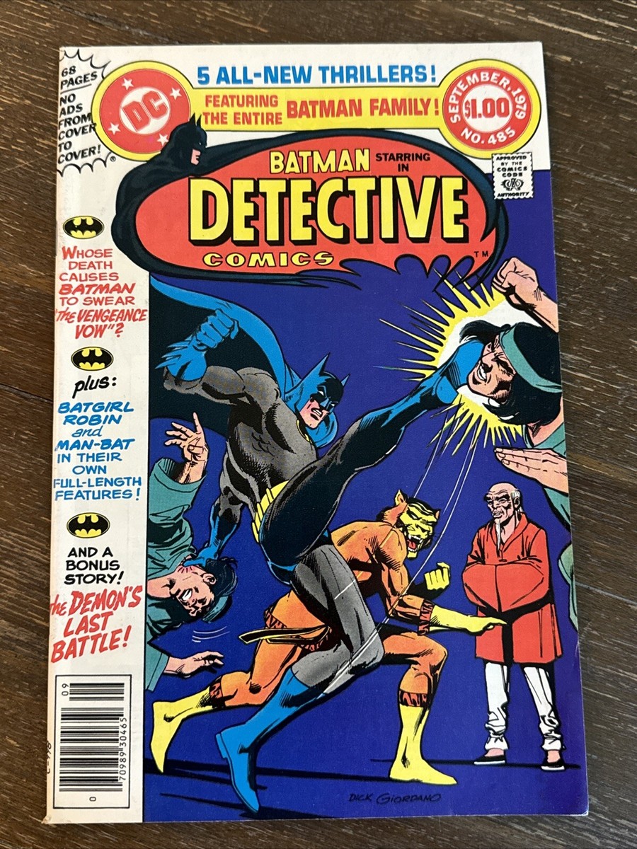 Detective Comics #485 Newsstand (DC 1979) Batman VF+ | eBay