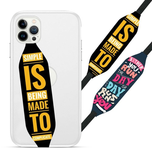 Universal Phone Grip Straps for Secure Handling | Reversible - 第 6/88 張圖片