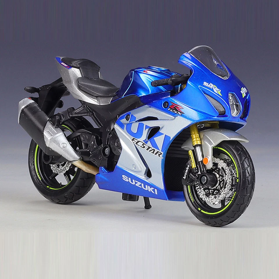 Veículo de brinquedo fundido Suzuki GSX-R1000R modelo motocicleta brinquedos para crianças em escala 1/18 2021 - Imagem 4 de 4