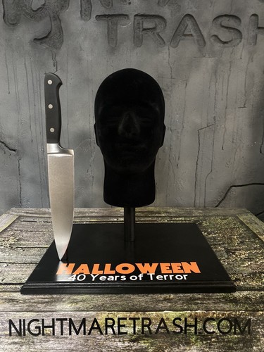 Michael Myers Halloween H40 Maske Metall Messer Ständer Display 2018 Halloween Maske - Bild 2 von 15