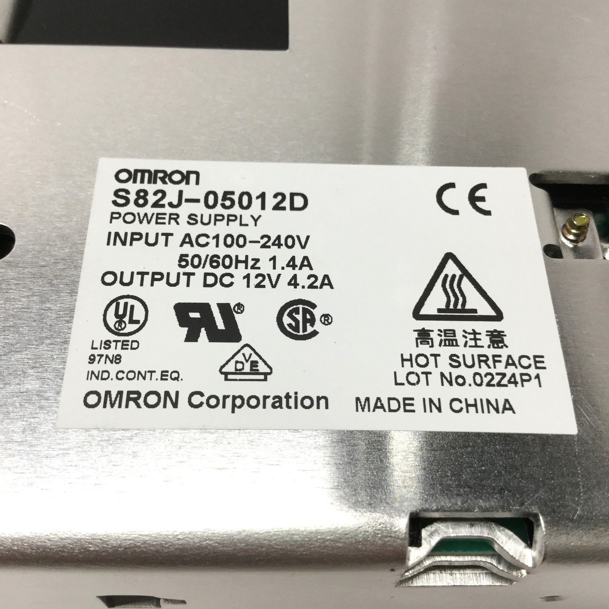 Omron S82J-05012D Switching Power Supply, 100-240VAC 1.2A In