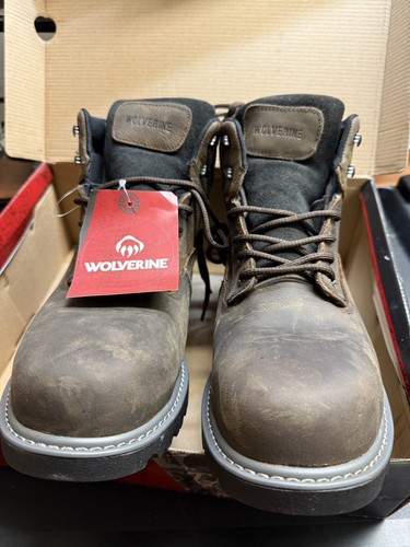 Wolverine Floorhand Waterproof Steel Toe 6" Work Boot Dark Brown (W10633) US 13 - 第 7/8 張圖片