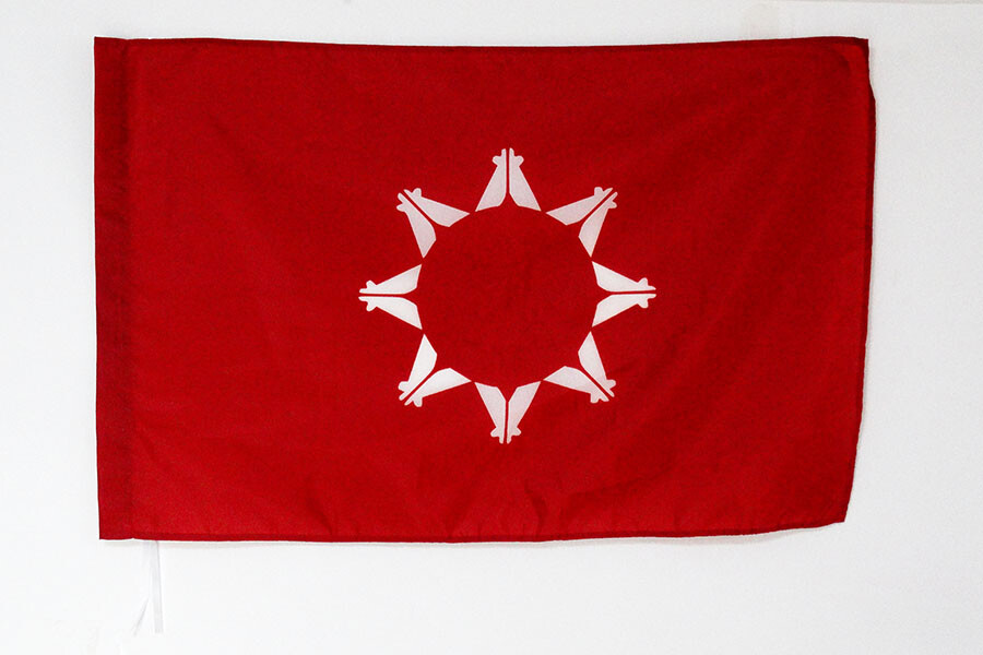 Drapeau Lakota 90 x 150 cm pour décoration murale et rassemblements extérieurs