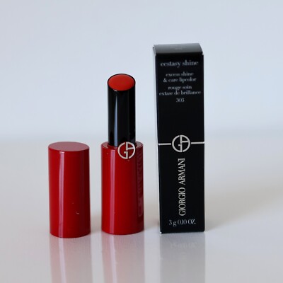 Giorgio Armani Ecstasy Shine Lipstick, Color 303 Freesia New In Box