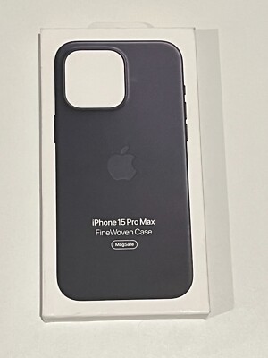 GENUINE Apple FineWoven Case w/ Magsafe iPhone 15 Pro Max (6.7'') - Black