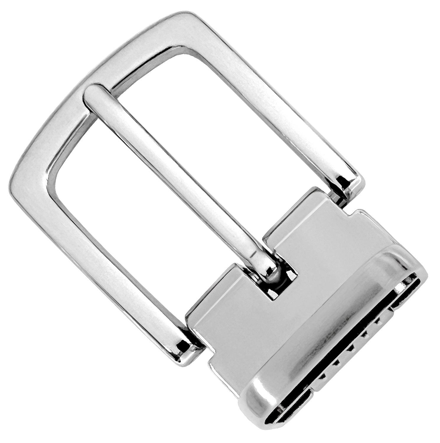 005C Classic Buckle Hand Polished Clamp Belt Buckle Fits1-1/8