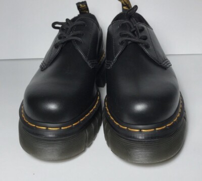 Dr Martens Audrick 3 Eye Show Nappa Leather Platform Shoes Black