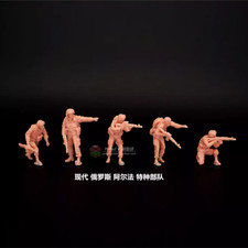 1/72 1/64 Resin Modern Russian Alpha Specia Force 5Figures Unassembled Unpainted