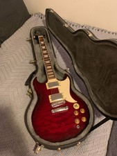 Greg Bennett Torino Tr2 From Samick (red) With Hard-shell Case + New Strings