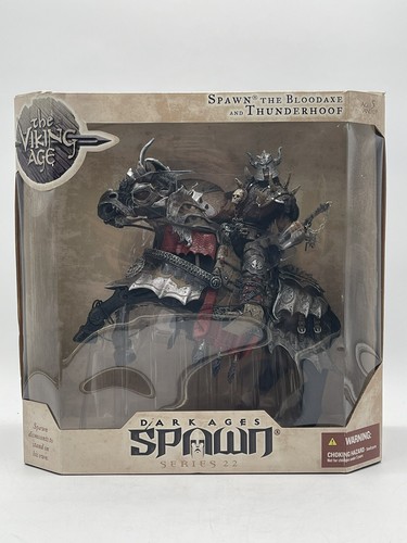 McFarlane Dark Ages Spawn Series 22 the Bloodaxe and Thunderhoof Deluxe Lot #158