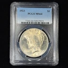 1923 $1 MS64 PCGS Toned Peace Silver Dollar *923