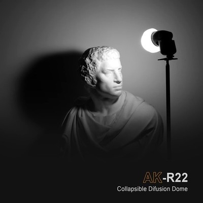 Godox AK-R22 Foldable Diffusion Dome for V1/V100/AD100Pro Round Head Flash