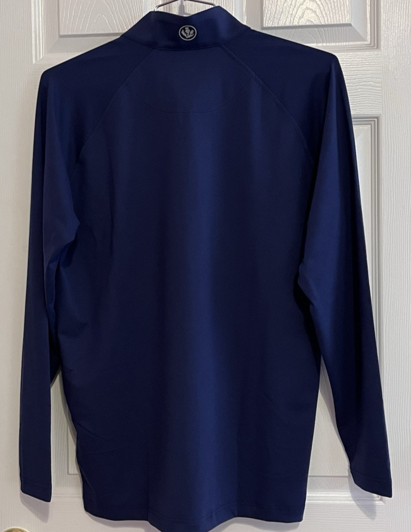 Donald Ross Louie 1/4 Zip Pullover, Navy, Large, Retail $175, New