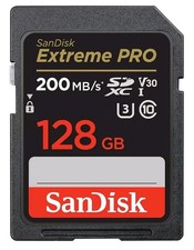 SANDISK 128GB Extreme PRO SDXC UHS-I Memory Card