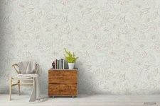 3D Poppy Seamless Pattern Self-adhesive Removeable Wallpaper Wall Mural