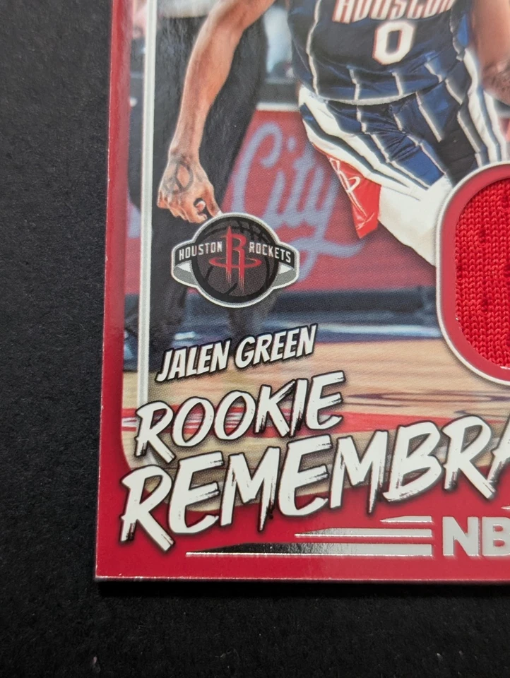 🔥🏀Jalen Green  2022-23 NBA Hoops Rookie Rememberance Jersey Patch RR-JGH🏀🔥 - Image 3 of 4