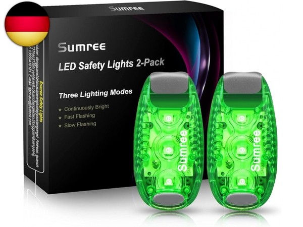 LED Blinklicht Schulranzen Sicherheitslicht 2Er Set, Clip Sicherheit Licht-image