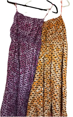 Old Navy Fit & Flare Smocked Beach Sundress Bundle(2) Midi Cami Dress | Sz XL