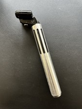 Vintage Kalloy Fluted Seatpost 27.2mm Silver Black