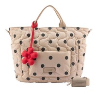 Seidenfelt Manufaktur Vaala Tote Bag Handtasche UmhäNgetasche Happy Dots Beige