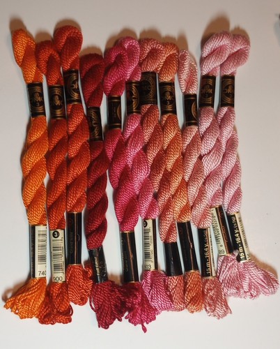 51 Skeins DMC Anchor Size 3 Pearl Embroidery Needlepoint Thread Perle Cotton Lot - Picture 5 of 7