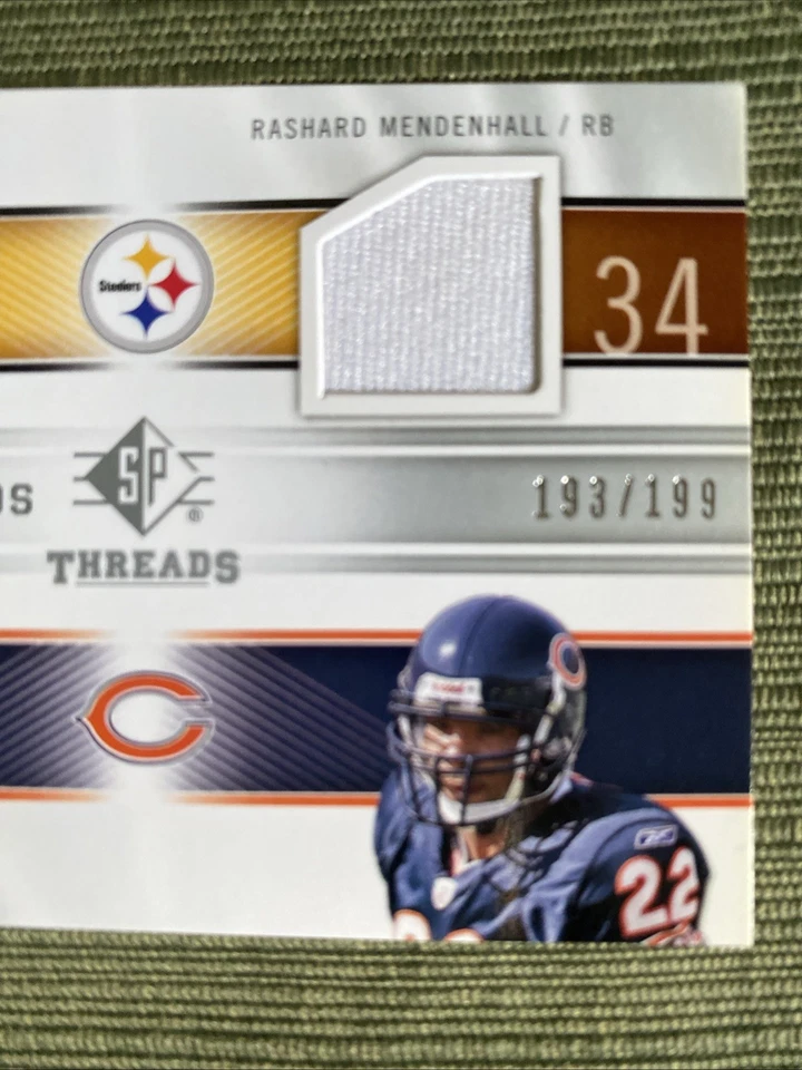 2009 SP Threads Dual Threads 193/199 Rashard Mendenhall Matt Forte Jersey T2-MF - Image 4 of 4