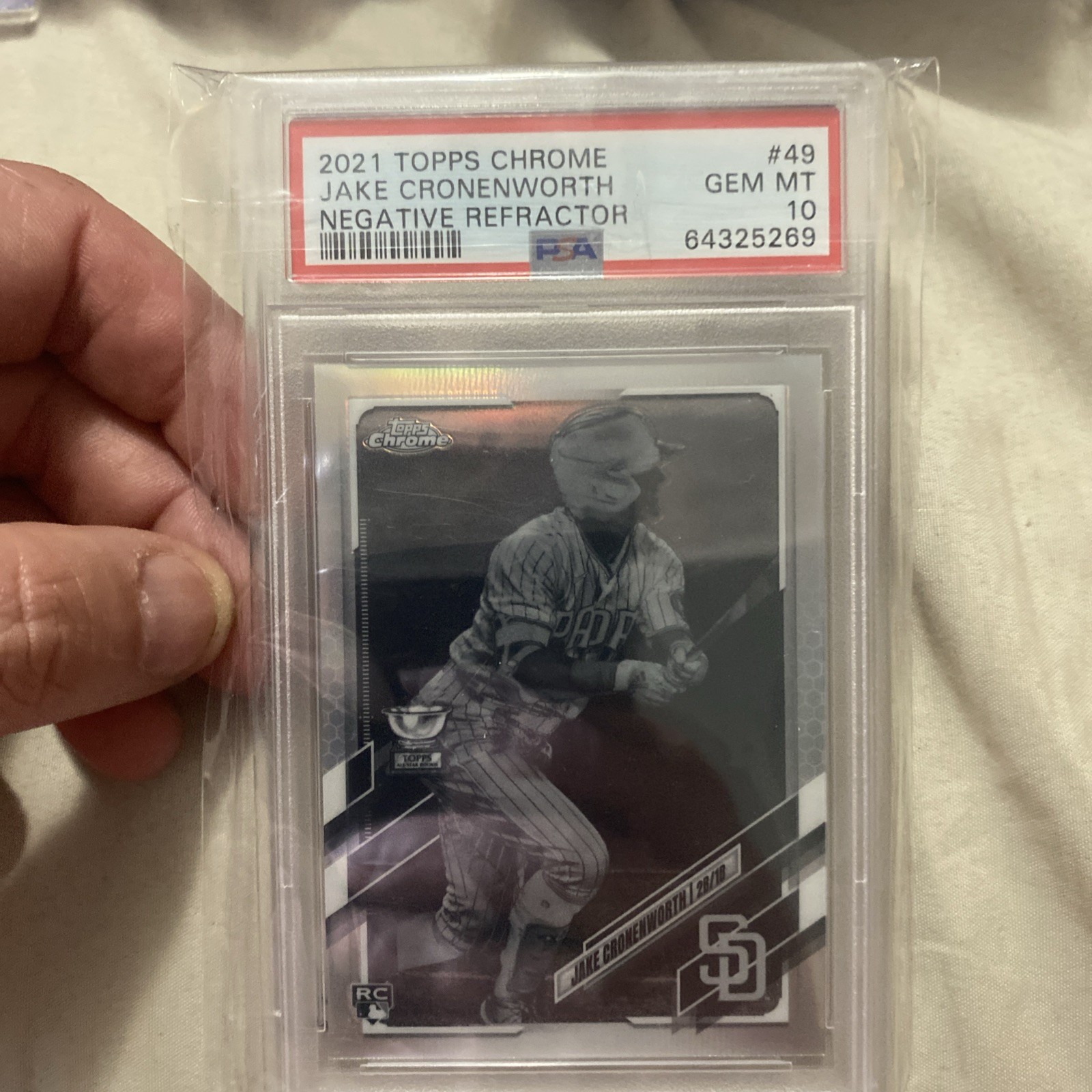 2021 Topps Chrome - Jake Cronenworth #49 Negative Refractor (RC)