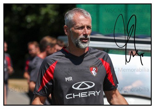 12891. Marco Rose Signed Pictures (A4 Prints) Bournemouth Leipzig Dortmund etc.