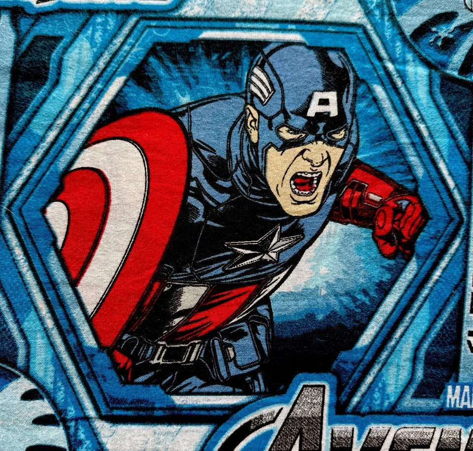 Vintage Avengers Marvel Characters 64”x 90” Twin Top Sheet For Kids  #8839 - Image 2 of 4