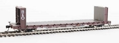 Walthers HO 60' Pullman-Standard Bulkhead Flatcar Trailer-Train B&O # 910-5815