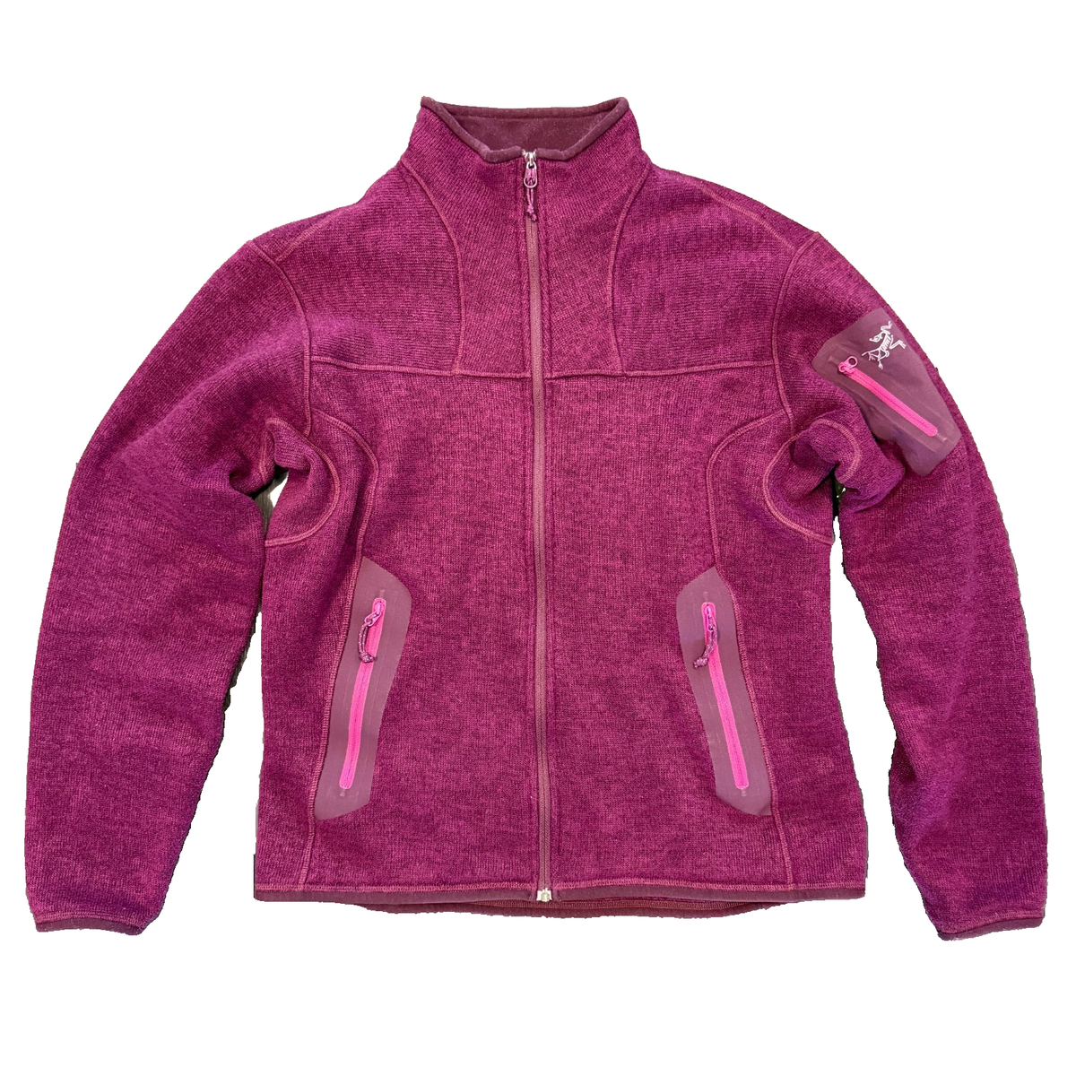 Arcteryx Covert Polartec Fleece Jacket Purple Pink Full Zip Hike