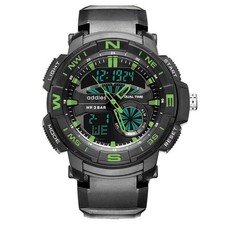 46MM ADDIESDIVE Military Quartz Diver Watch Men Silicone Waterproof Luminous NEW